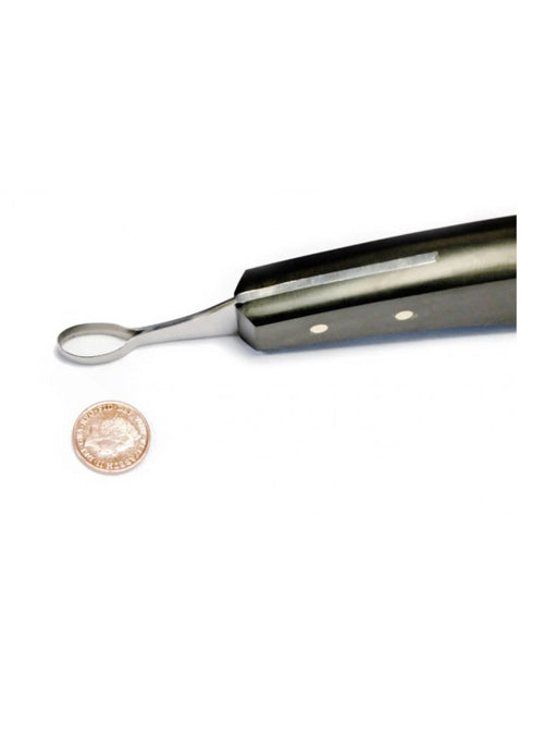 Describes Extra Small abscess loop for vets and farriers