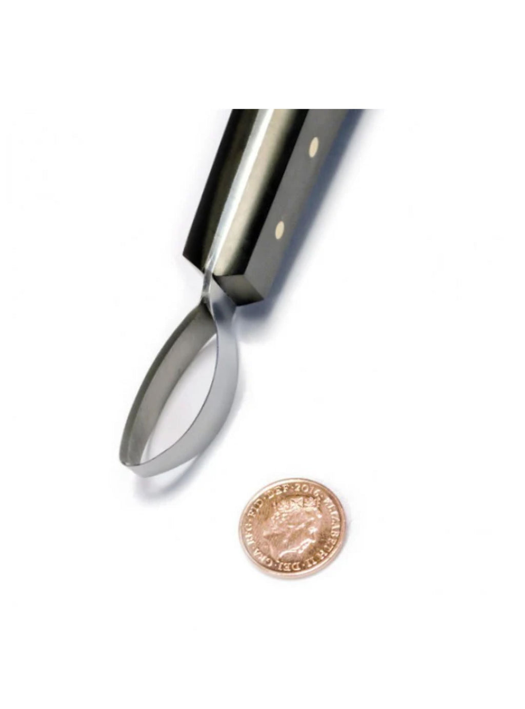 Describes medium sized loop knife 35mm