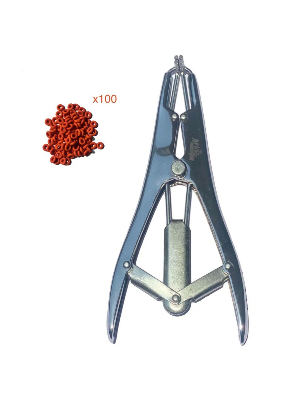 Chrome Livestock Castration Elastrator Pliers Set